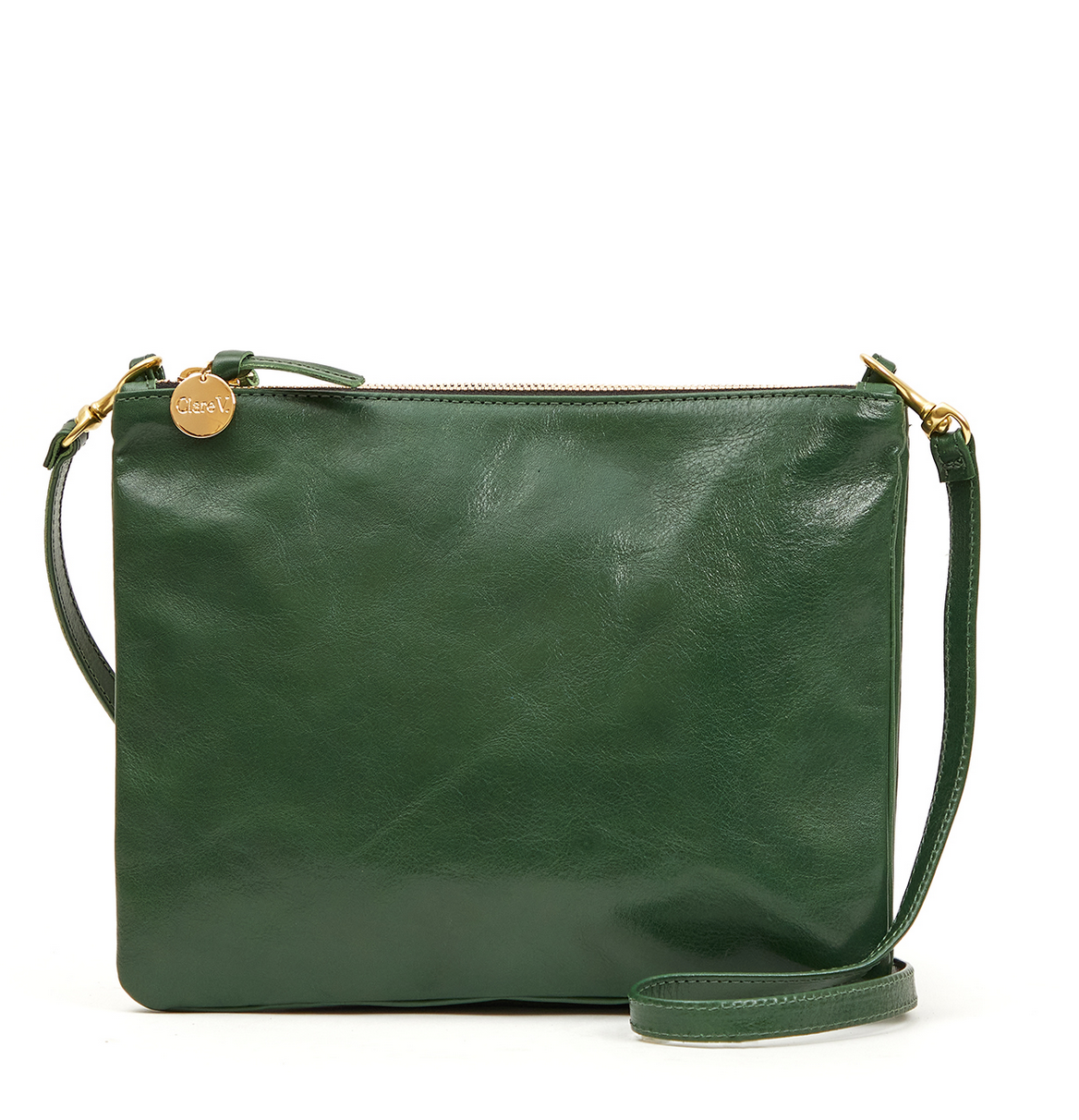 double sac bretelle evergreen rustic with malachite resin shortie strap