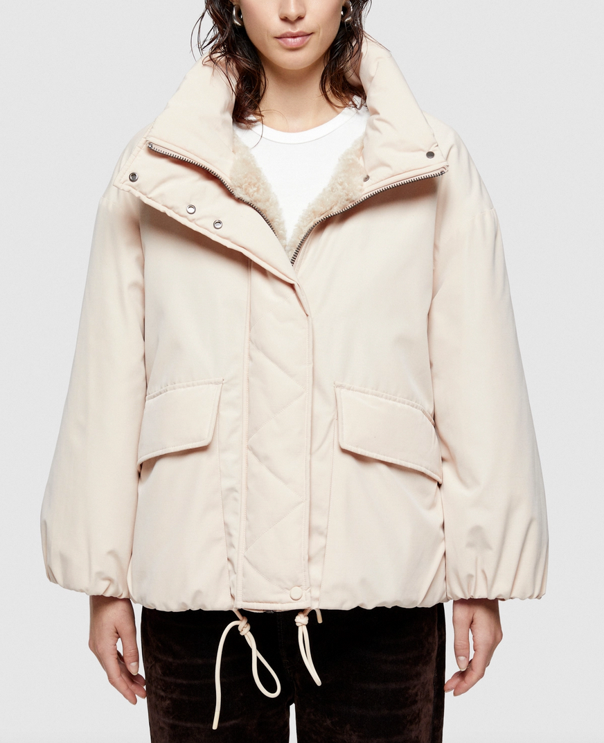 9256 reversible jacket in ecru/naturale