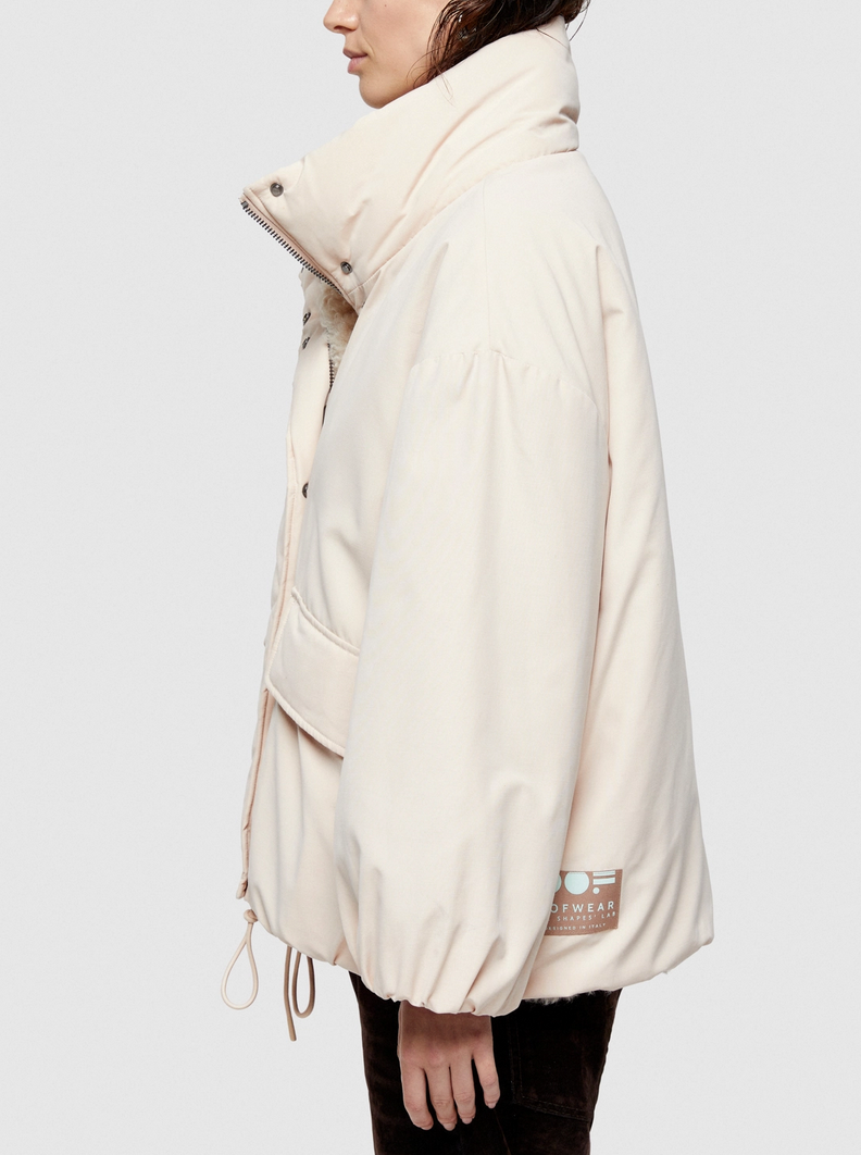 9256 reversible jacket in ecru/naturale