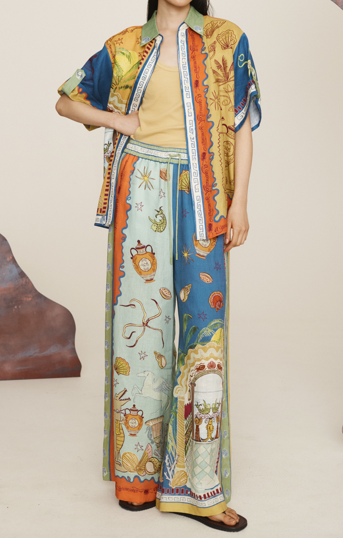 Surrealist summer pant