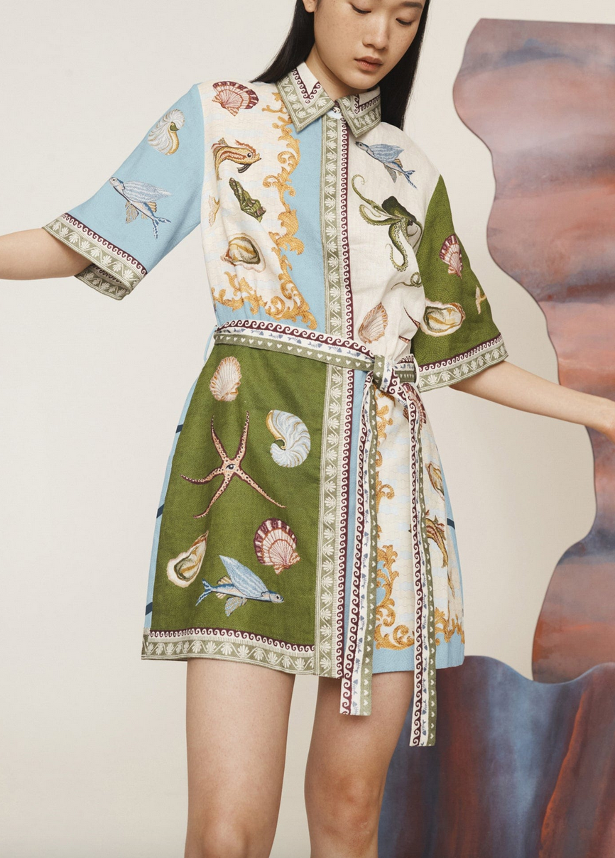 bath house mini dress