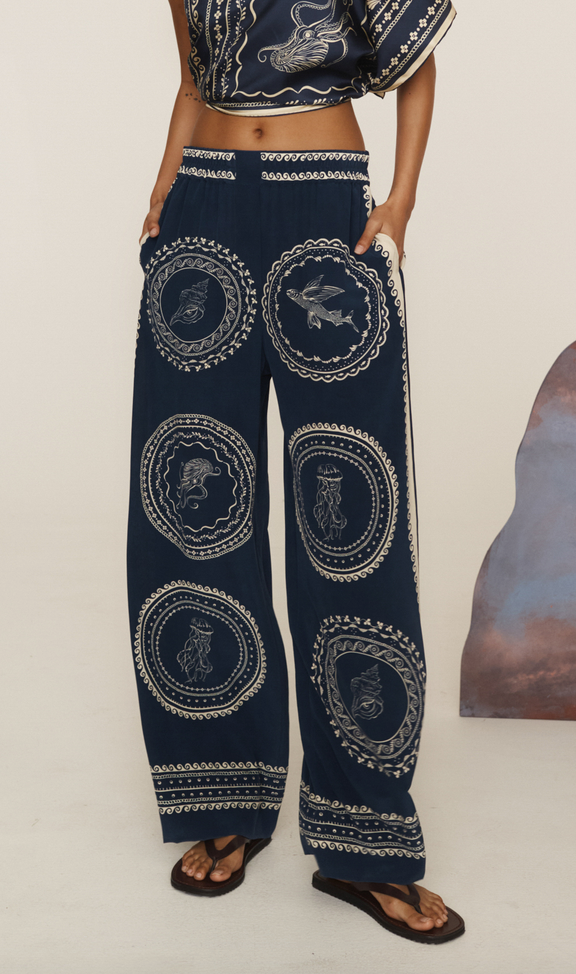 Oceane silk pant