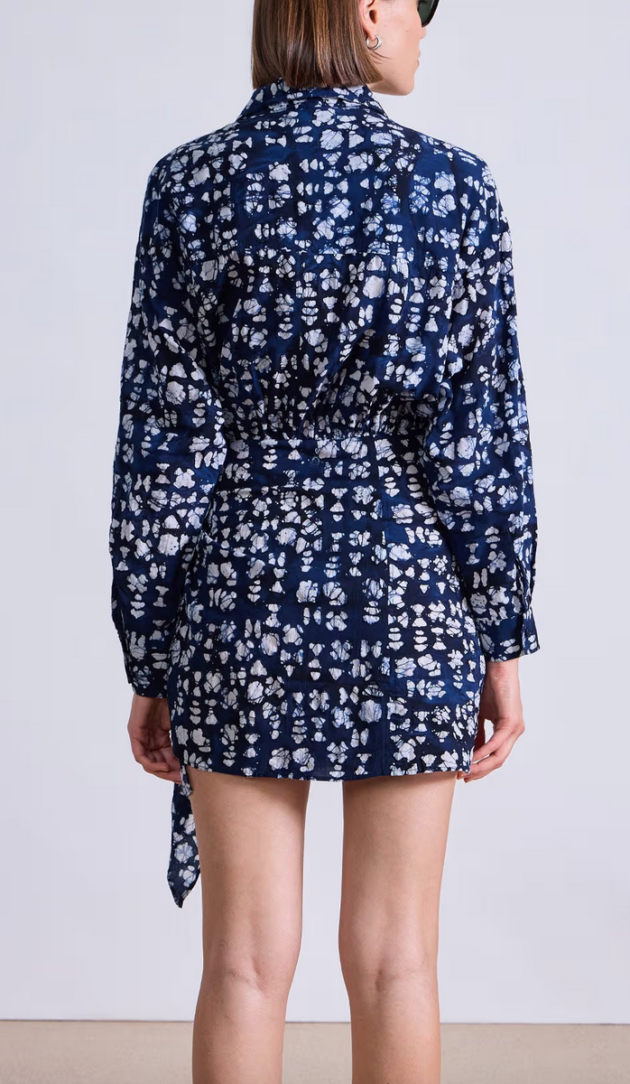 Alessandra mini batik geo indigo