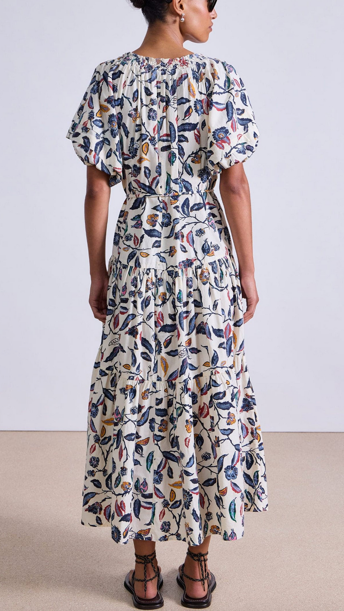 Uva romantic maxi garden floral cream