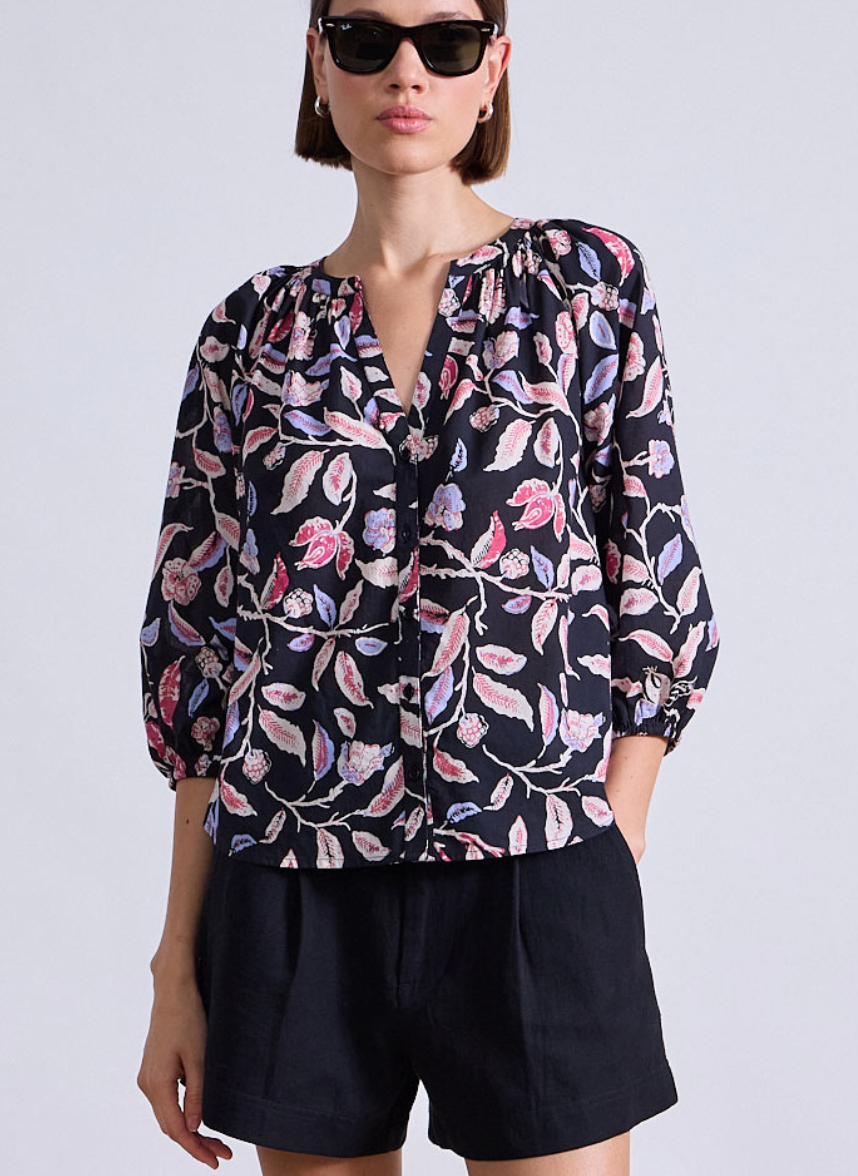 mitte top garden floral midnight