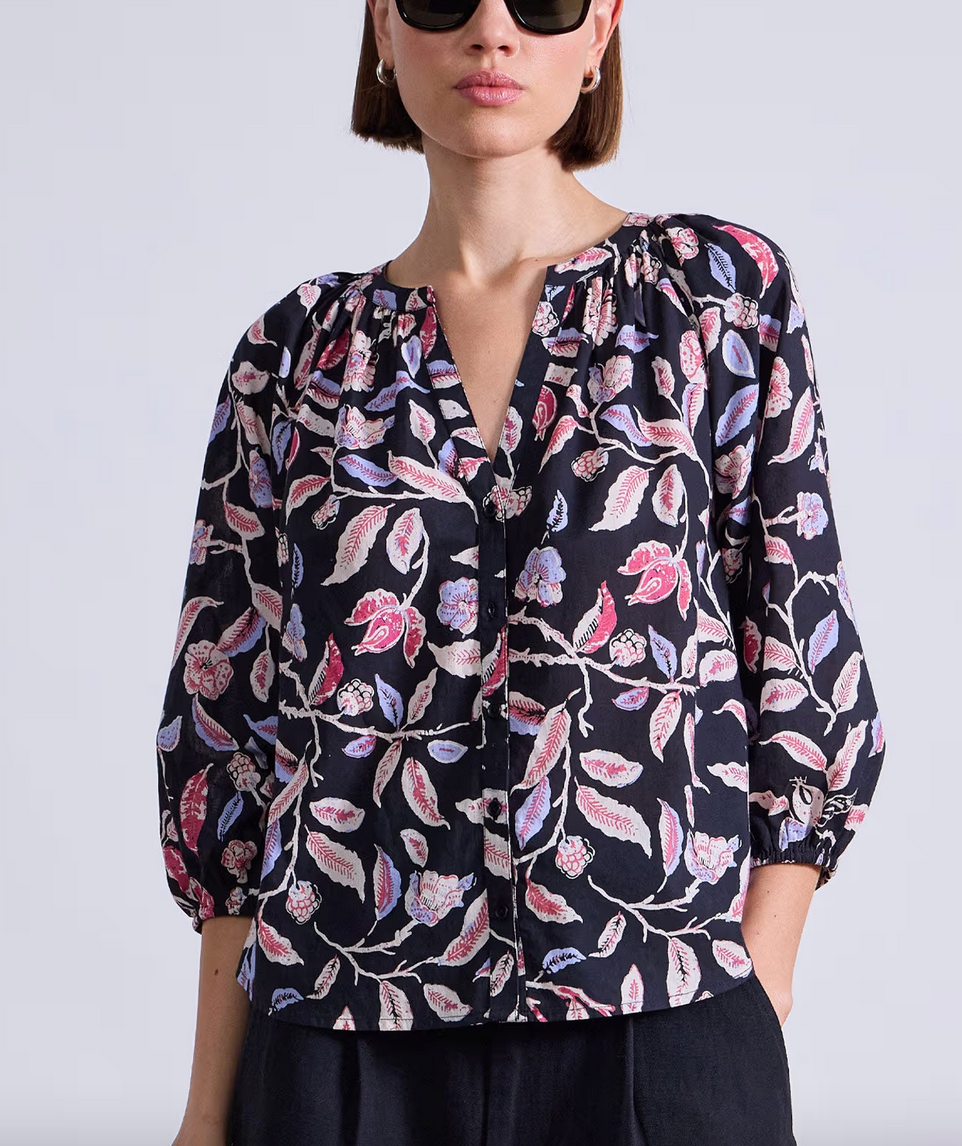 mitte top garden floral midnight