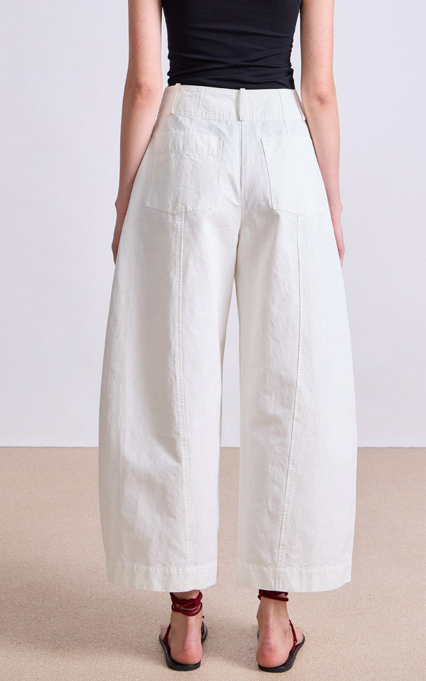 cropped cybil trouser cream
