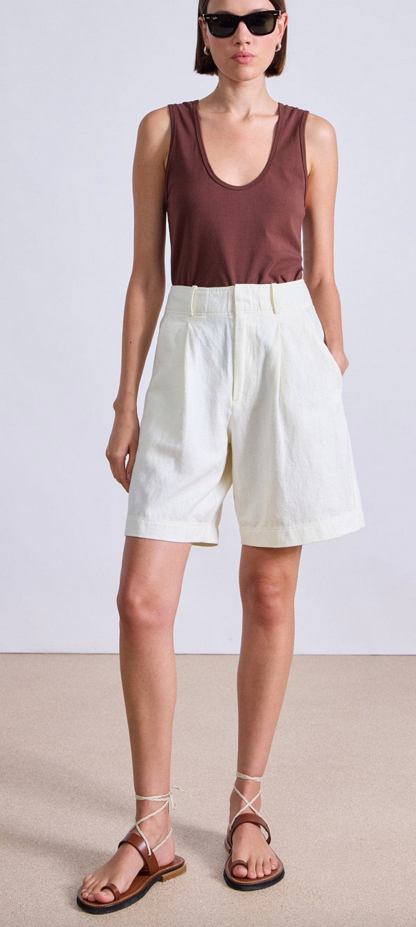 Bari midi short cream