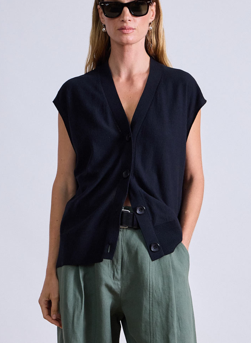 Bardi drippy vest black