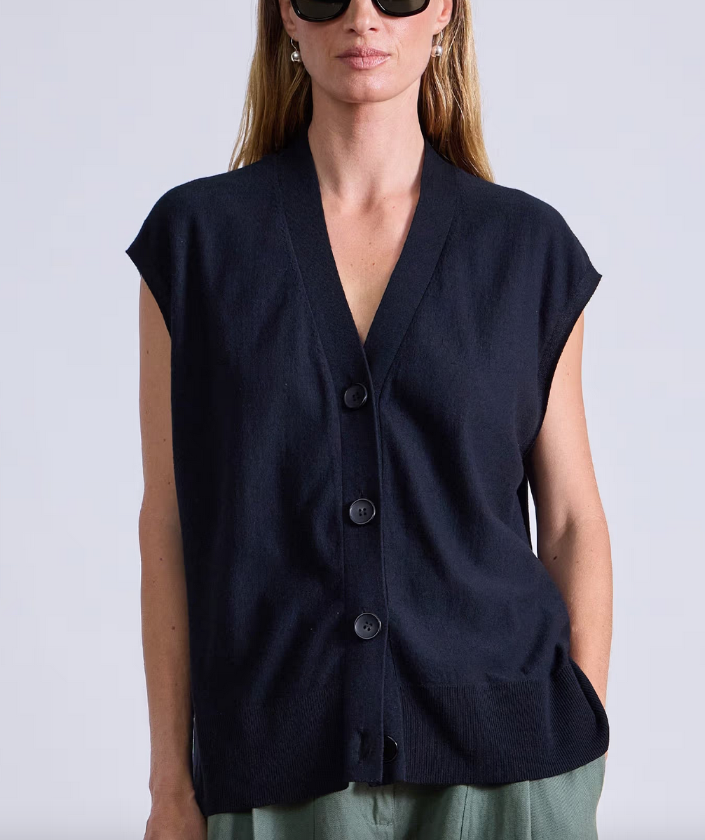 Bardi drippy vest black