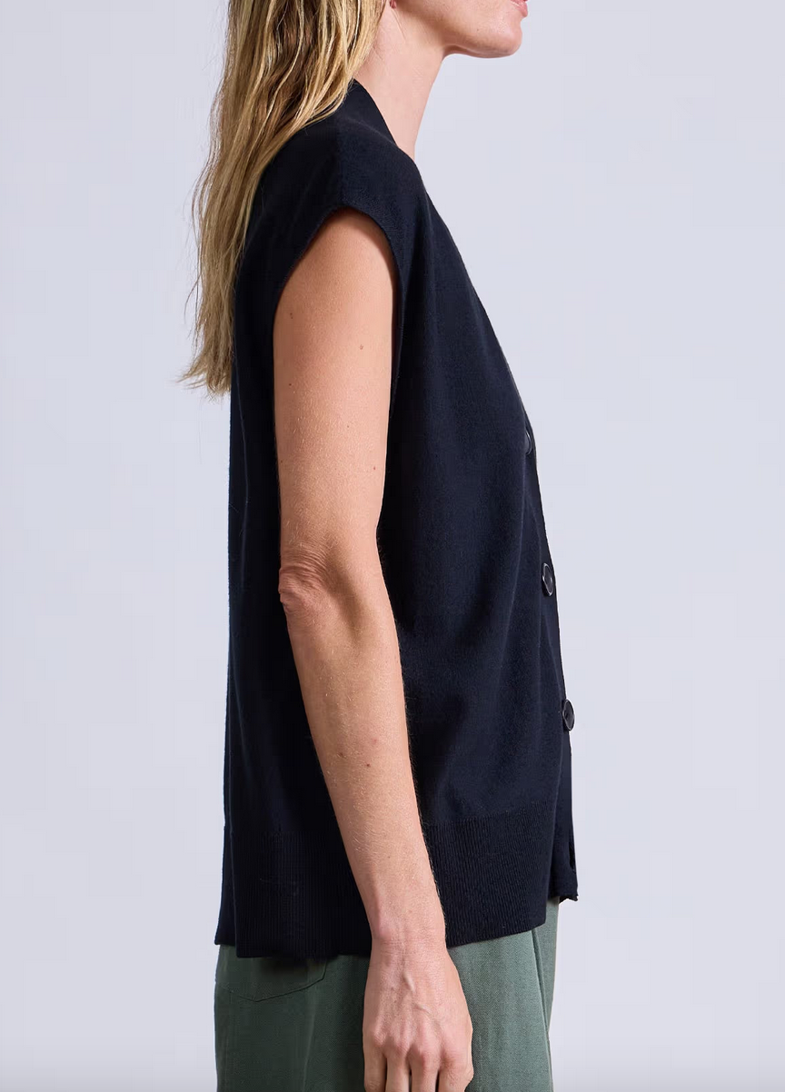 Bardi drippy vest black