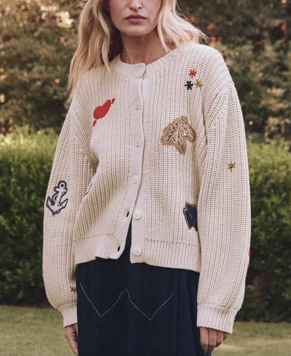 The collegiate cardigan natural