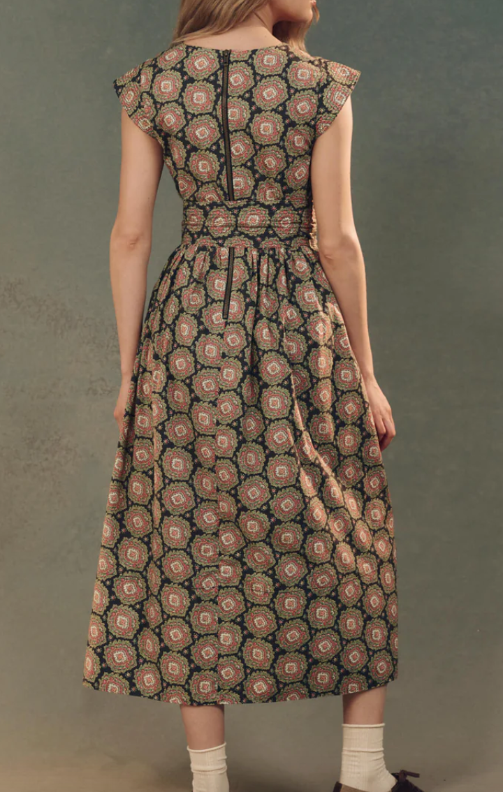 the tulsa dress heirloom paisley