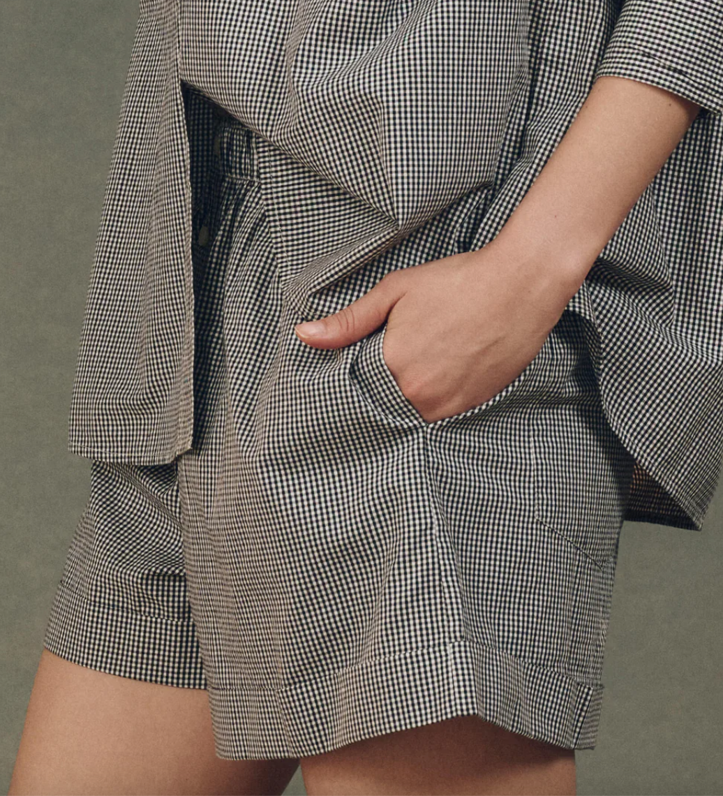 the boxer short black and white gingham