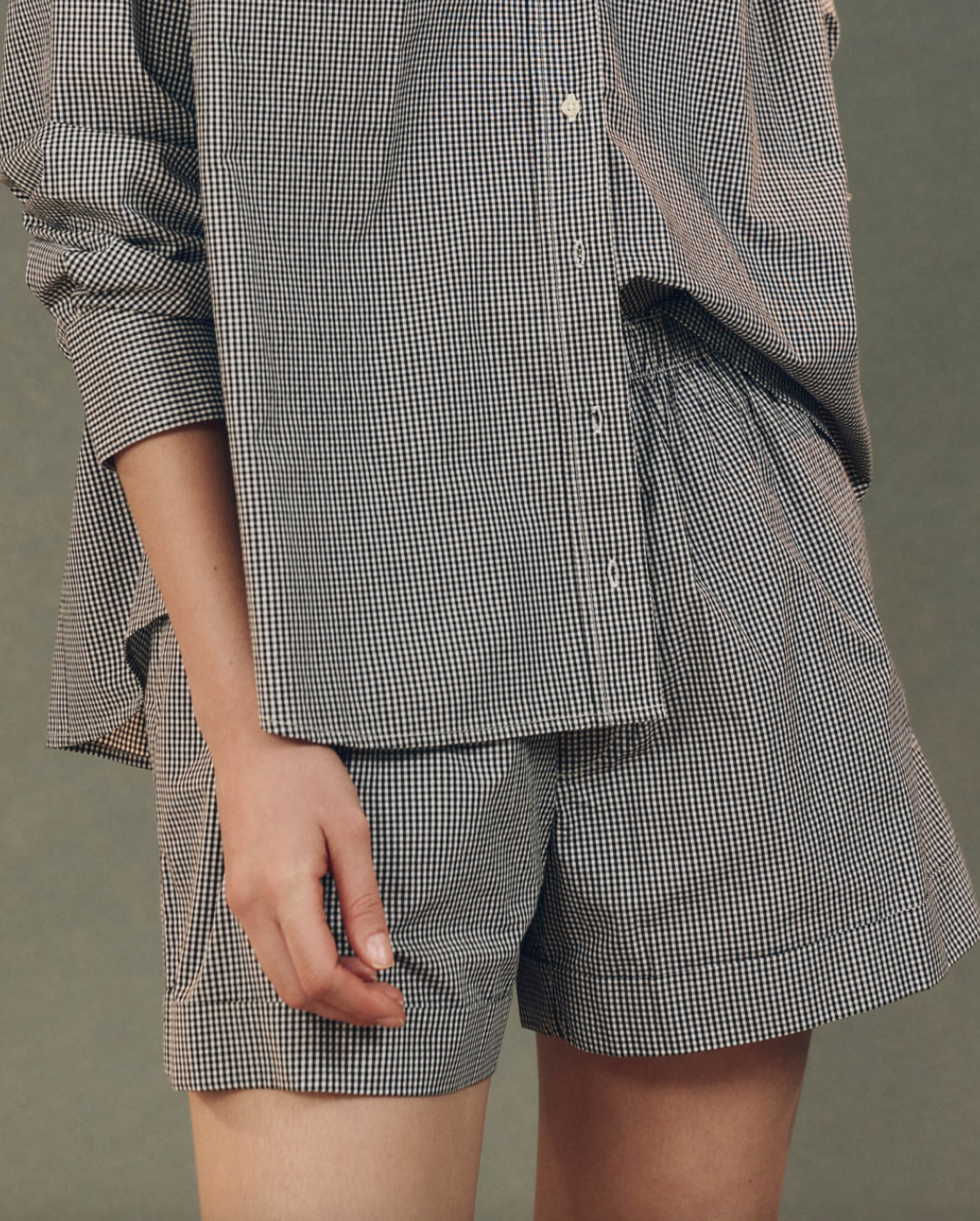 the boxer short black and white gingham