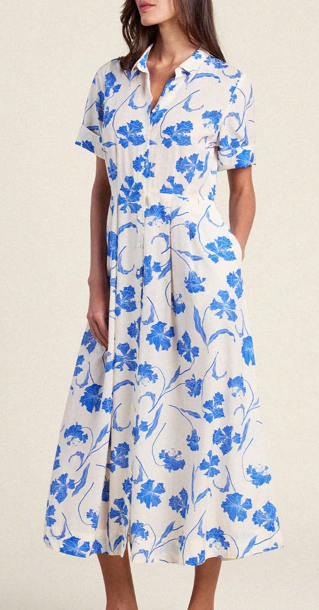 aster dress blue iris