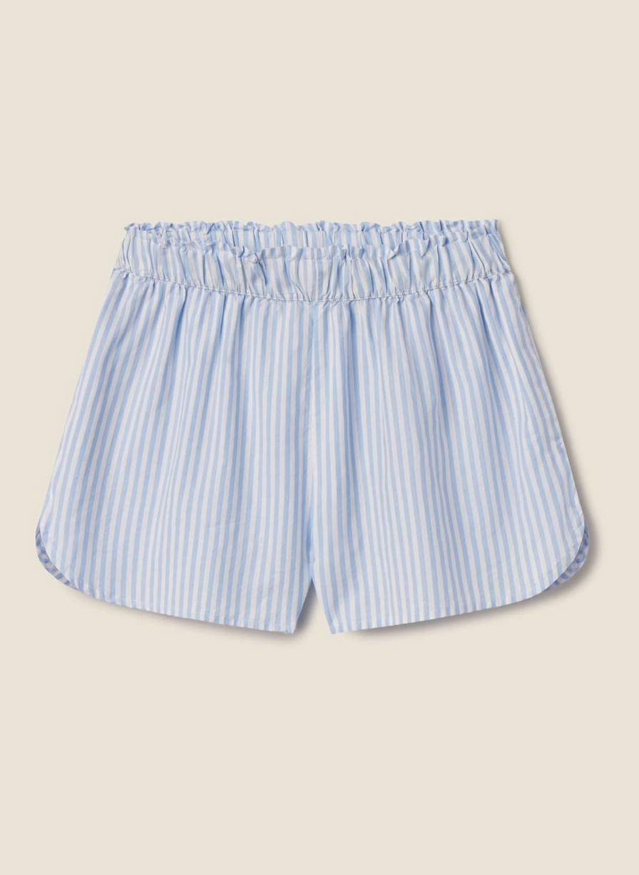 lucy short blue coastal stripe