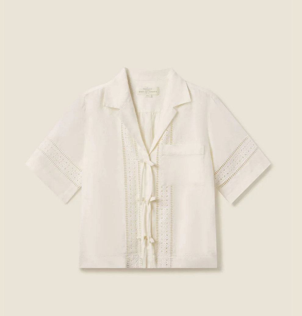 inez shirt ivory linen