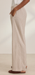 Kelly striped wide leg pant oatmeal