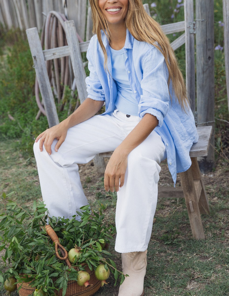 sisi linen shirt chambray