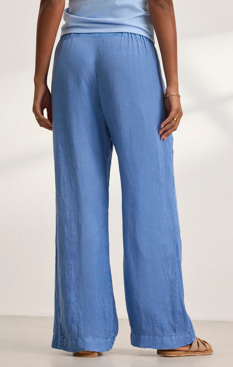 stephanie linen pant chambray