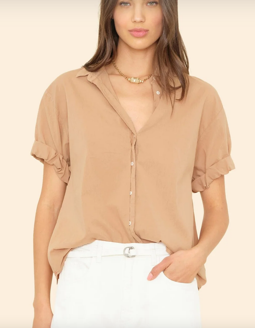 hazelnut channing shirt