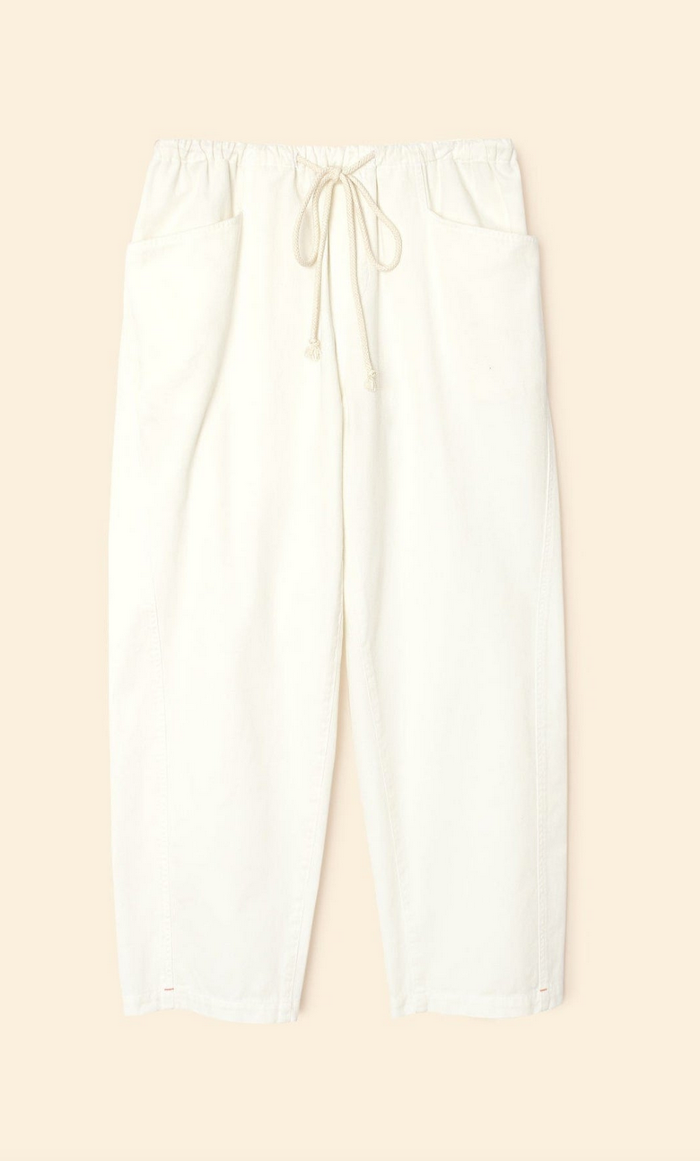 chalk white baxter twill pant