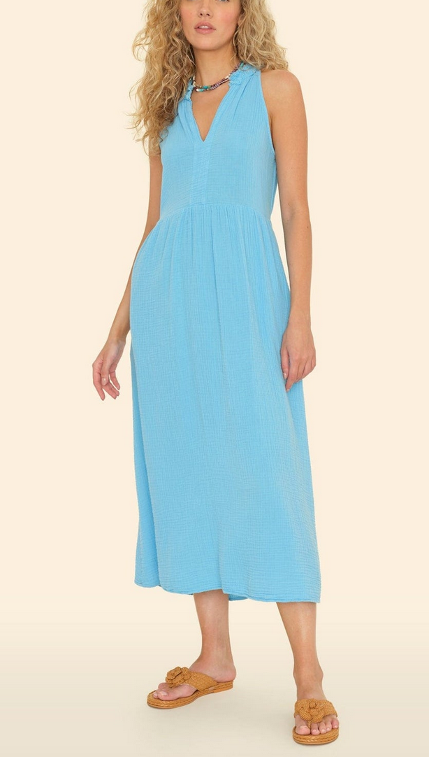 atlas blue liza dress