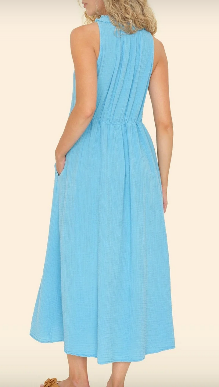 atlas blue liza dress