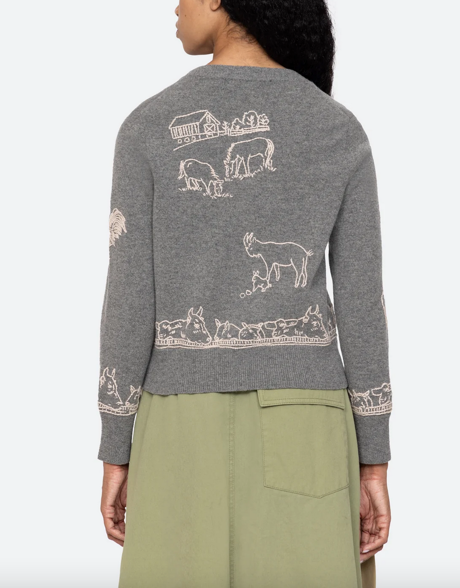 Edin knit cardigan grey