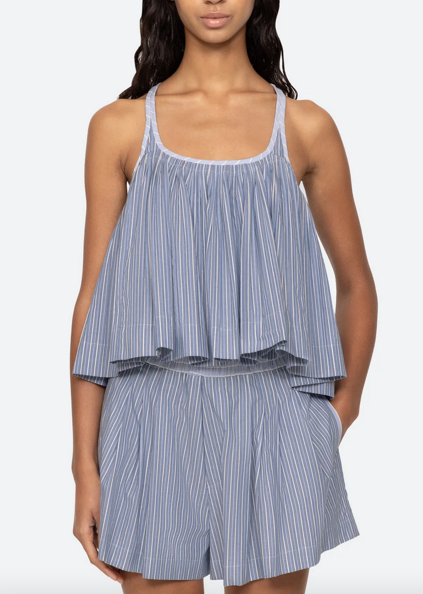 Helmi top blue