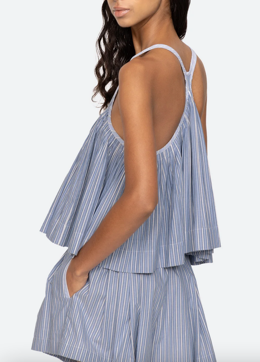 Helmi top blue