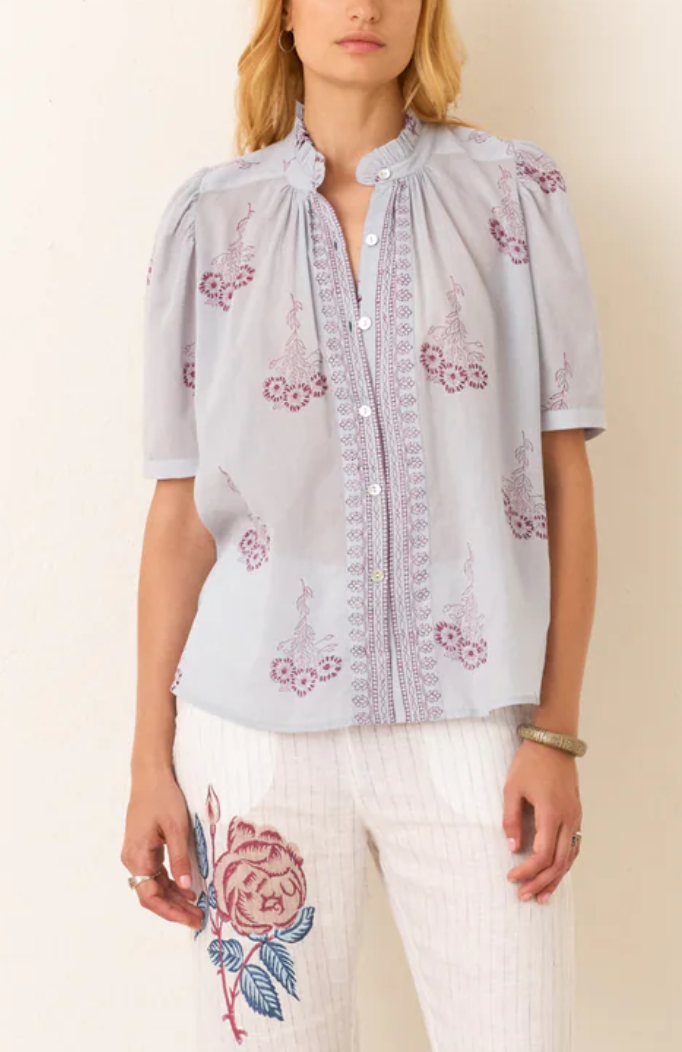 Winn pansy sky shirt
