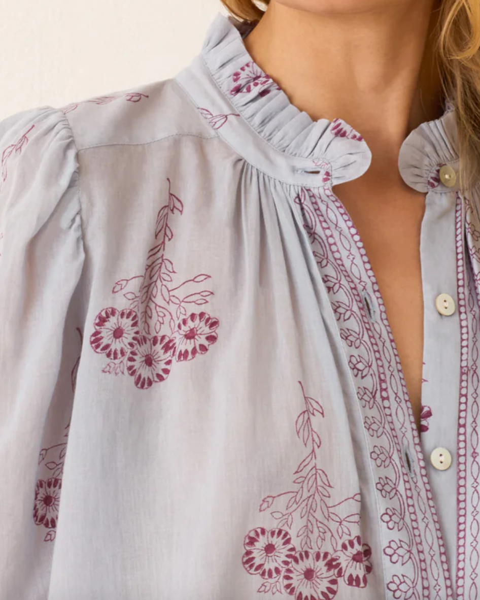 Winn pansy sky shirt