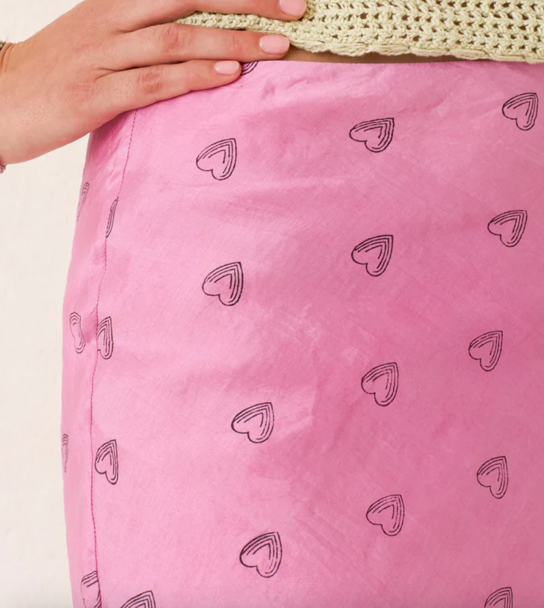 Lyra fuchsia heart skirt
