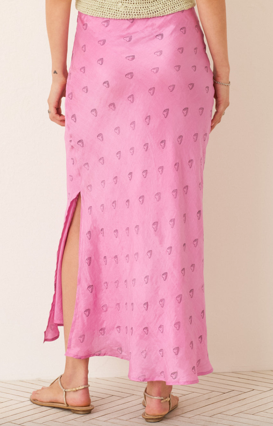 Lyra fuchsia heart skirt