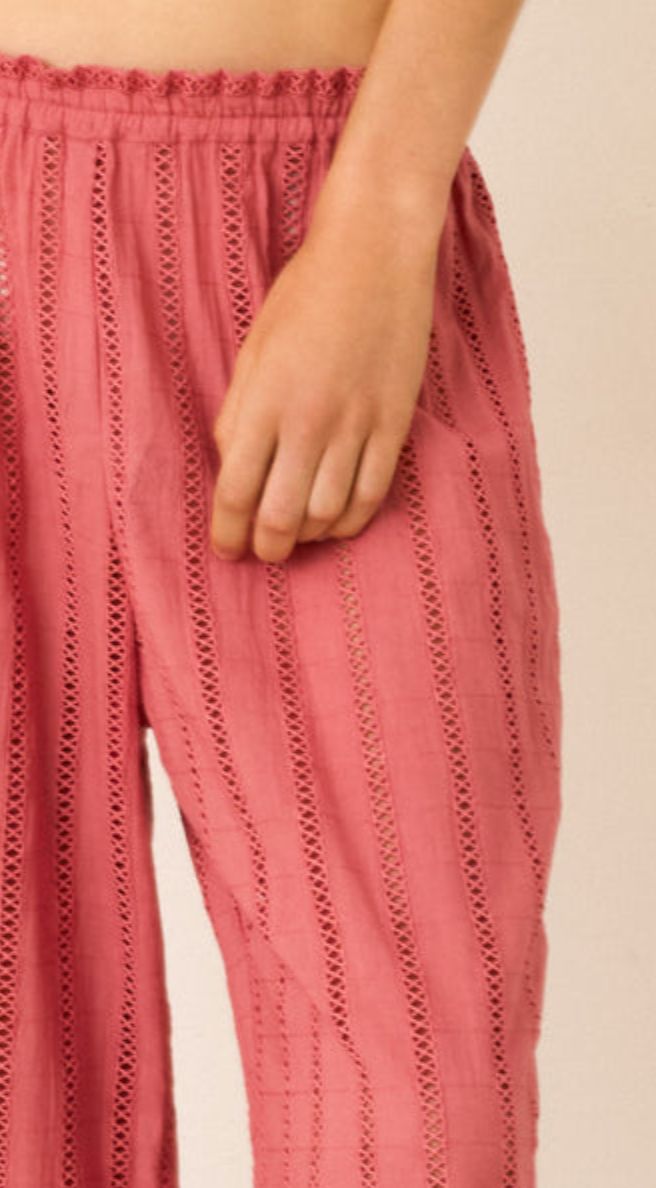 Otto rouge eyelet pant