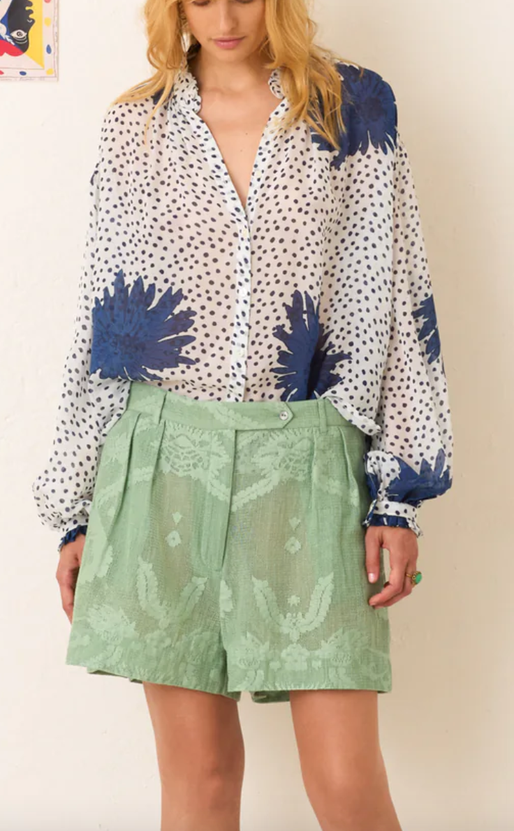 poet indigo dahlia blouse