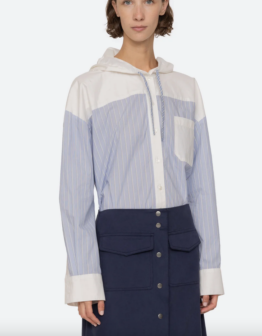 Helmi long sleeve top blue