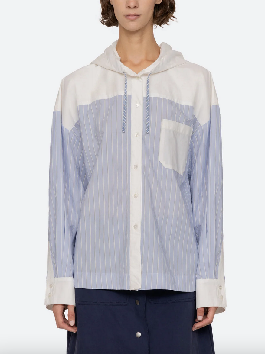 Helmi long sleeve top blue