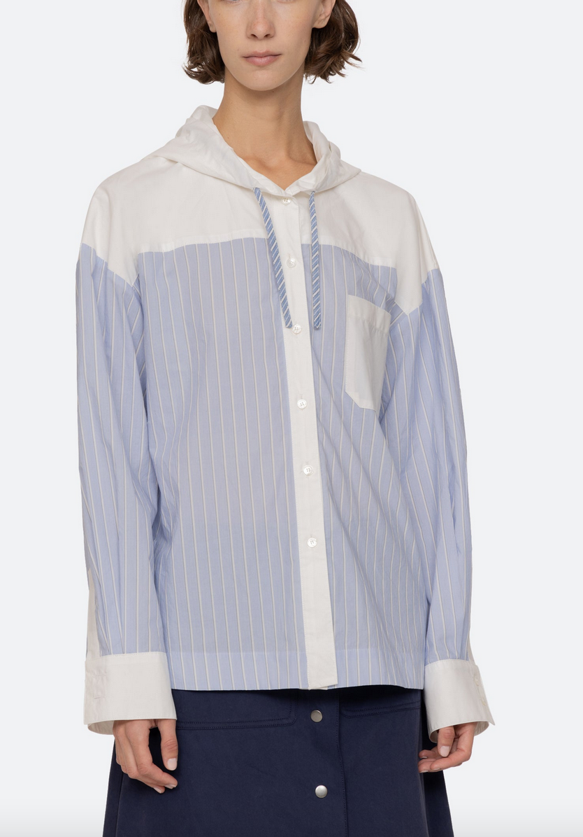Helmi long sleeve top blue