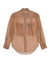 Thelma organza long sleeve shirt nude