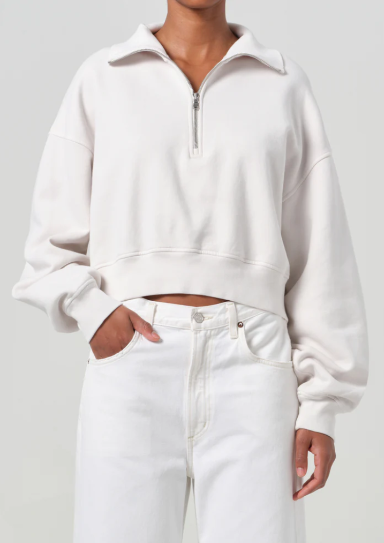 bethan quarter zip sweatshirt in wired