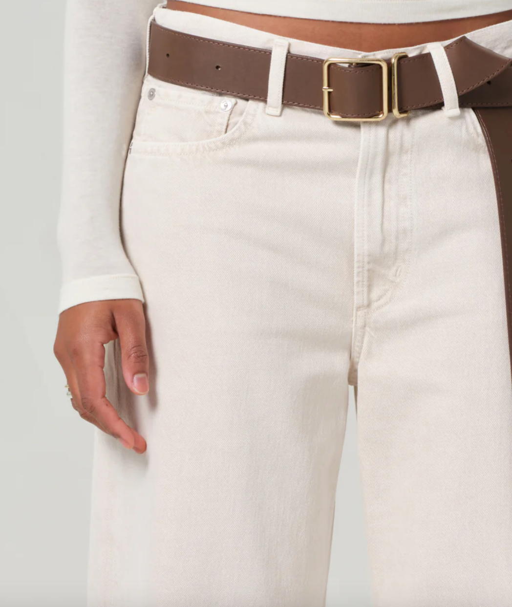 Miro relaxed jean in almondette