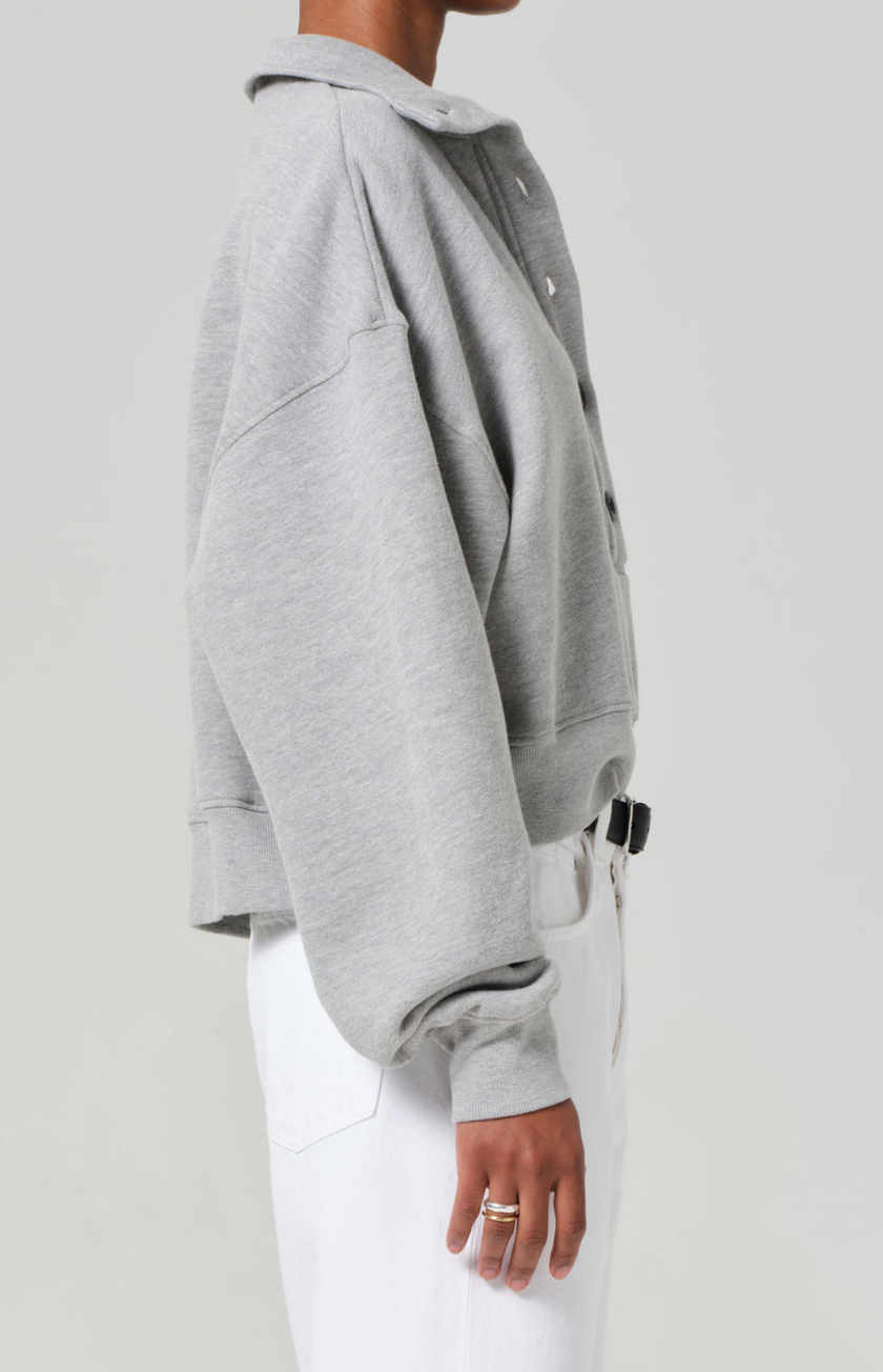 Mirelle funnel neck in heather grey