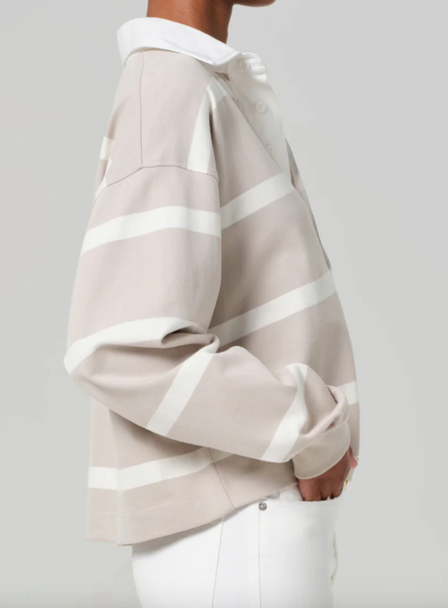 Aris rugby in sandatlas pashmina stripe