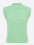 Toucanbis plain zellige knit top mint