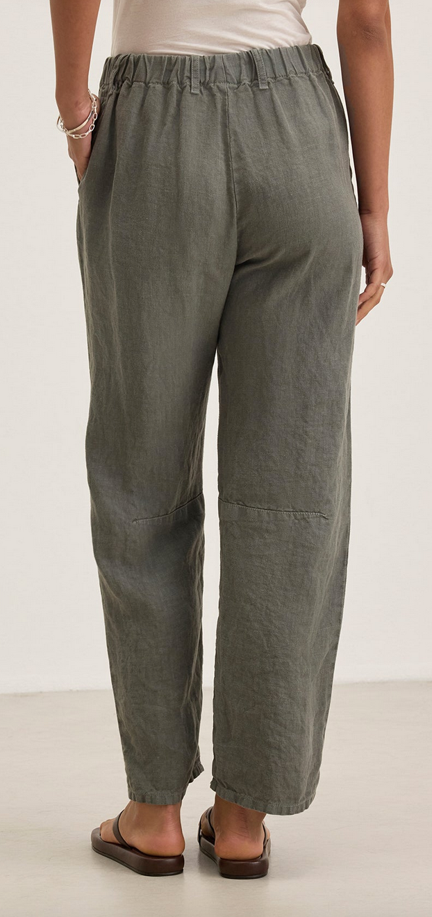 Taylor heavy linen pant graphite