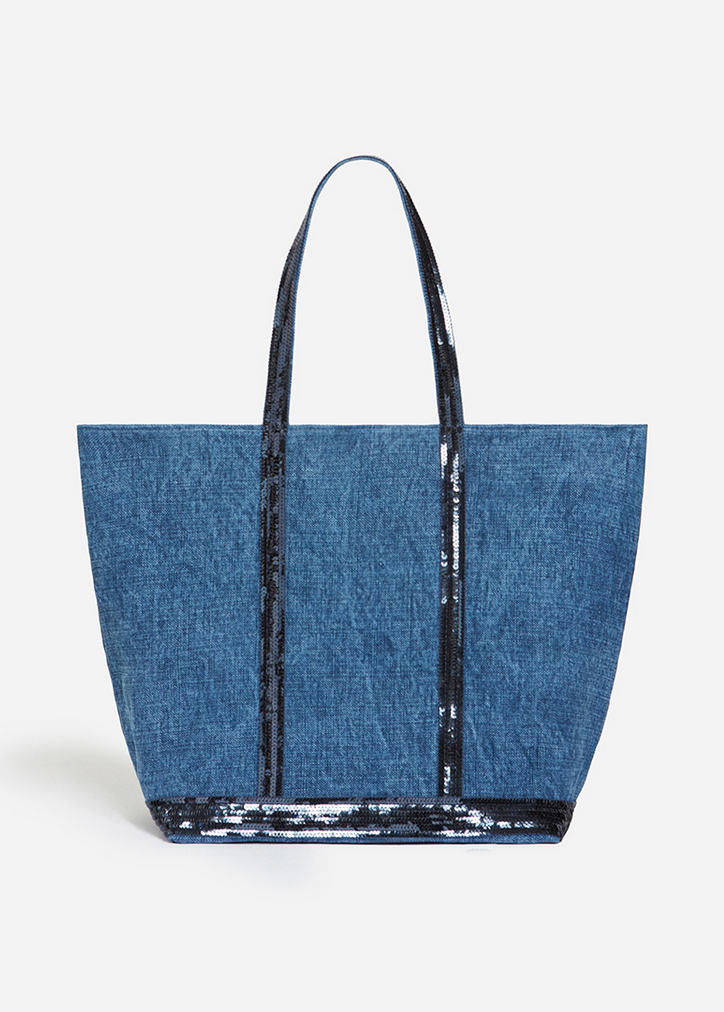large cabas tote denim