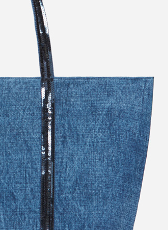 large cabas tote denim